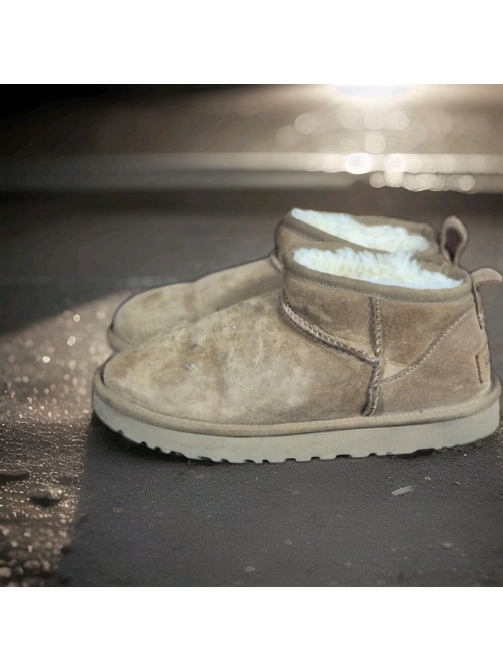 UGG Ultra Mini Classic Fall Winter Boot Tan Women's Size 6